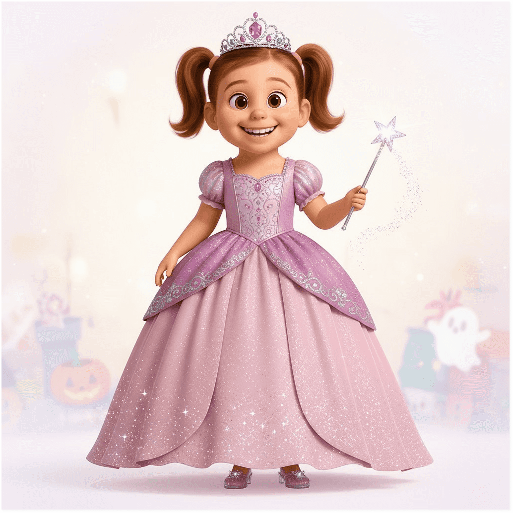 Child in princess costume