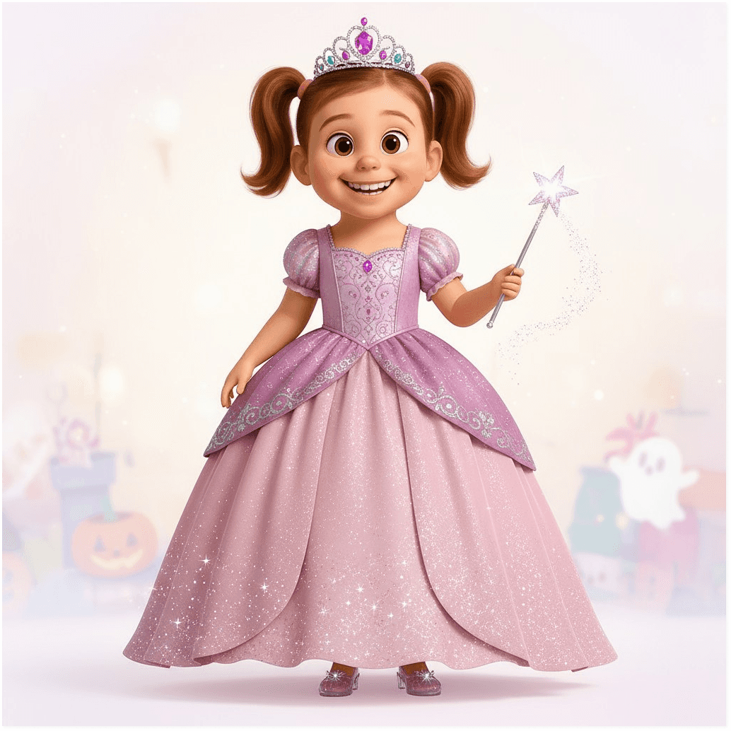 Child in princess costume