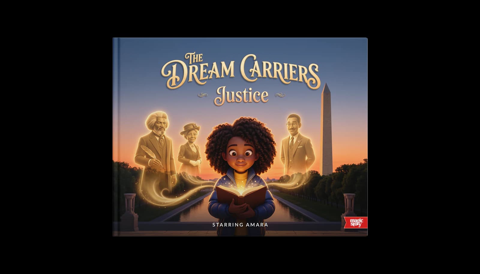The Dream Carriers: Justice personalized children's book cover